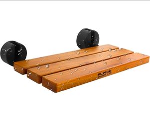 FLNGR Folding Wood Shower Bench Seat
