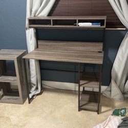 Desk And Shelf