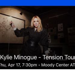 2 Kylie Minogue Floor Seats Austin Tx 4/17