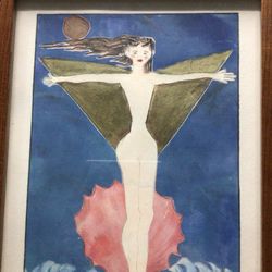 Kim Kaufman Untitled Mono print 1/1 Signed