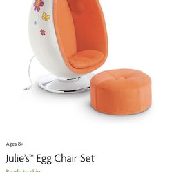 American Girl Doll Julie’s Egg Chair For 18” Doll