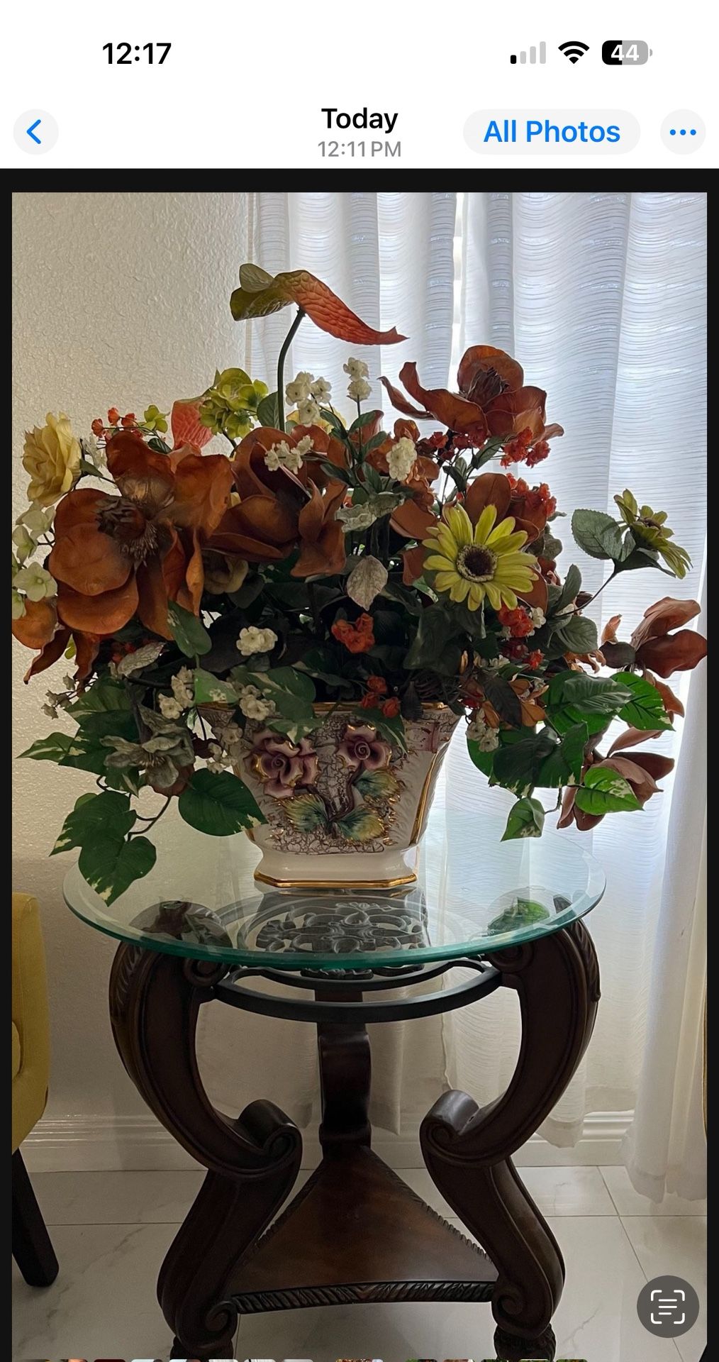 Porcelain Vase With Flowers