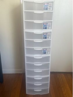 Plastic drawers