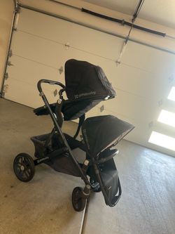 Uppababy vista double stroller w/bassinet