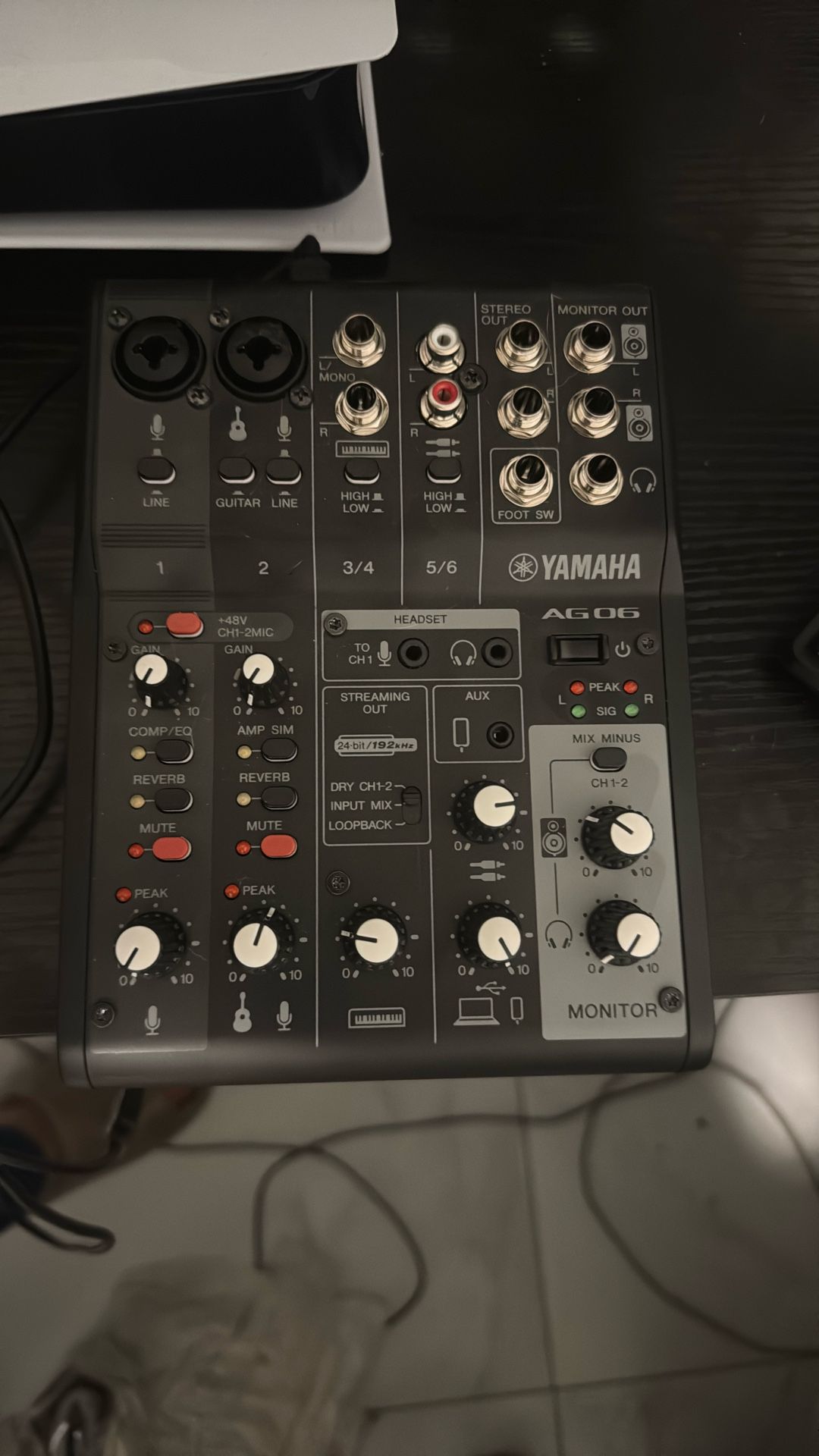 Yamaha AG06 Interface