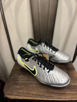Nike Tiempo Legend 7.5 Elite AG-Pro Metallic Silver Volt DV4330-001 Men's 
