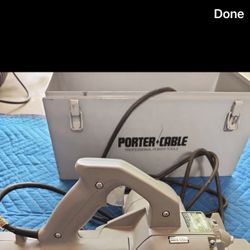 Vintage Porter-Cable 126 Hand Planer – Tested, Runs Smooth, Fence + Case