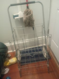 Metal push cart