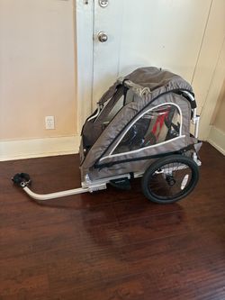 Gray Kids Bike Retrospec Trailer Stroller