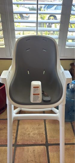 Baby High Chair White and Gray