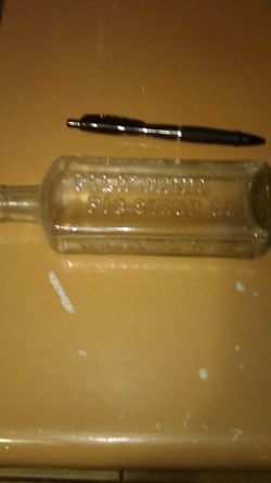 Antique Fig Syrup Bottle