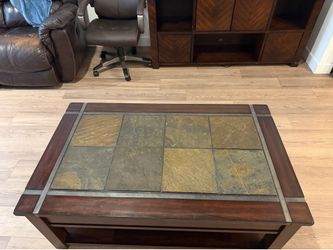 Slate inlay Riser Top table