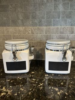 Crate & Barrel Canisters 