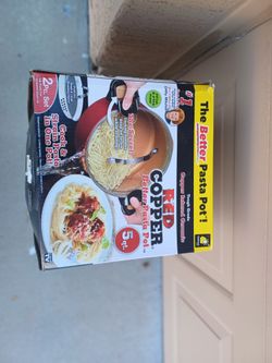 Red Copper Pasta Pan