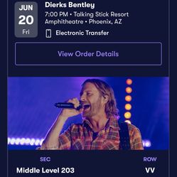 Dierks Bentley / Zach Top (2 Tickets)