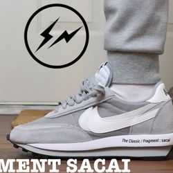 Nike Sacai Fragment Waffle Gray Size 8 