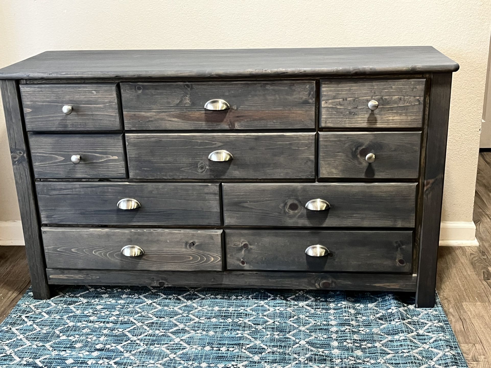 Like New Grey Summit 9 Drawer  Dresser 