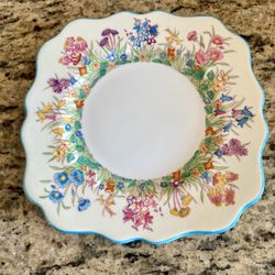 Vintage Wedgwood “Prairie flowers “ Salad Plates Bone China Set Of 4 $250
