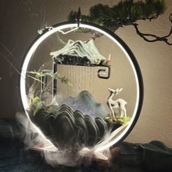 BRAND NEW CUSTOMIZED TABLETOP WATERFALL, INTENSE BURNER