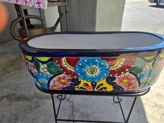Maceta  talavera  sin vace  (65)