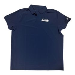 Nike Seattle Seahawks Sideline On-Field Woven Dri-FIT Polo Size XXL IF7710-419