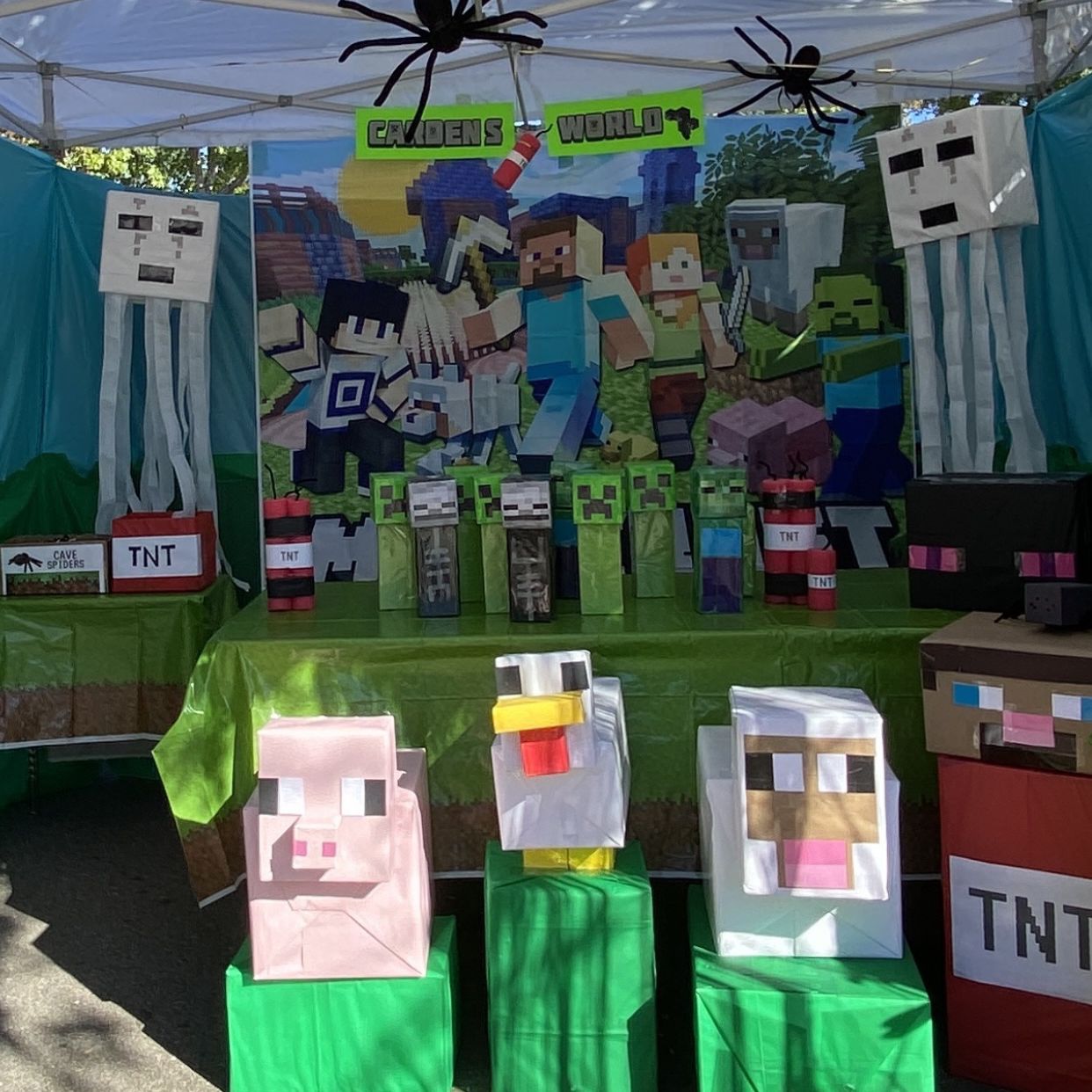 Party Decoration Photo Prop Life Size Minecraft Snow Golem the Warden And  TNT Box for Sale in Miami, FL - OfferUp