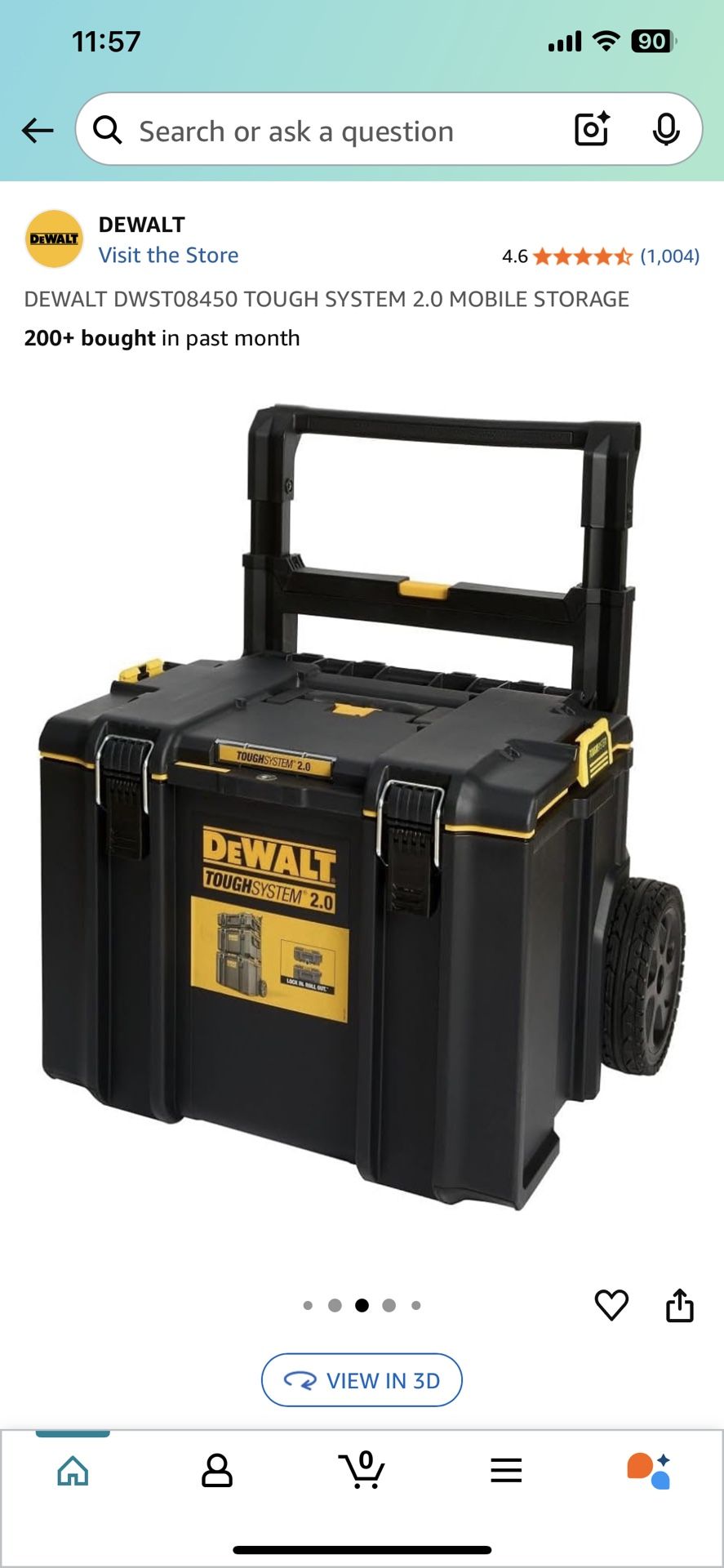Dewalt 2.0 Storage Tool Box