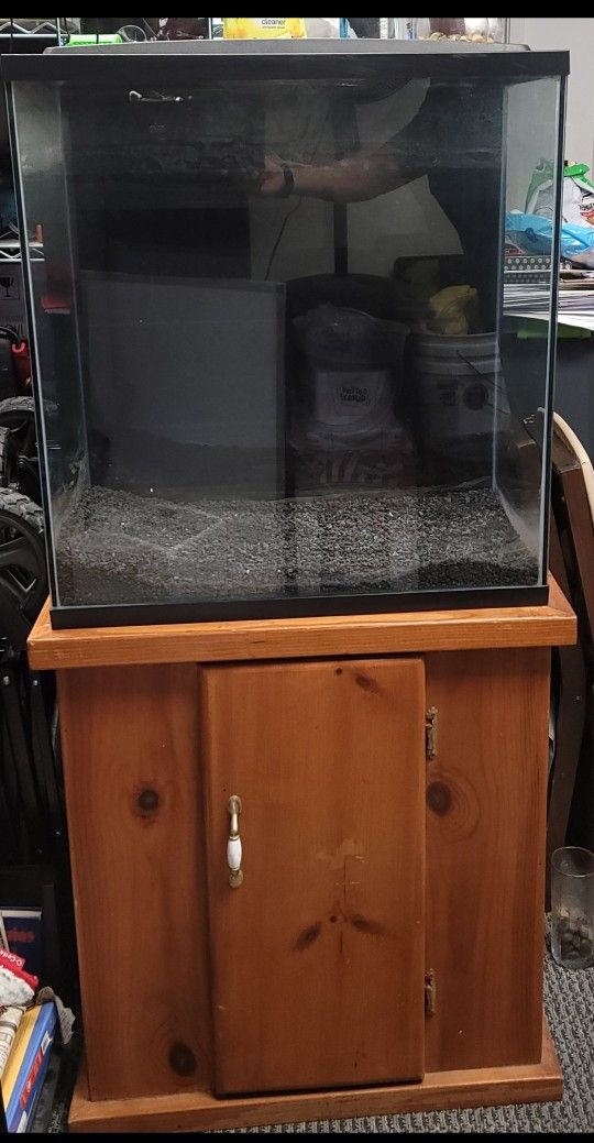 30 Gallon Fish Tank Aquarium Pecera With Stand