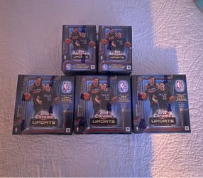 Topps chrome updated basketball boxes