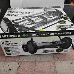 Earthwise 16-Inch Reel Mower, designed for eco-friendly, manual lawn maintenance.