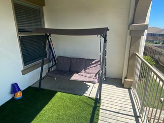 Outdoor Patio Swing with Canopy