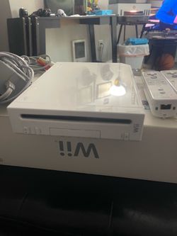 Wii console with games and accessories