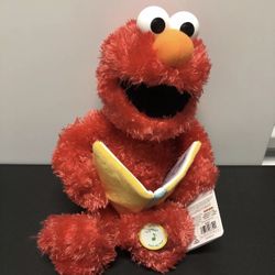 Nursery Rhyme Talking Elmo NEW Reads 5 Classic Stories 15" Tall, Sesame Street