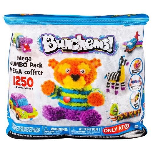 NEW/SEALED MEGA JUMBO PACK BUNCHEMS 1250 PIECES