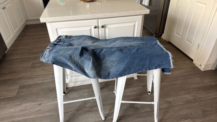 Jeans pants/ high rise wide leg