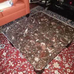 Coffee Table With Marble Top.