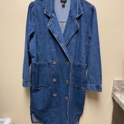 Ladies Long Jean Jacket 
