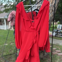 F21 Red Party Dress