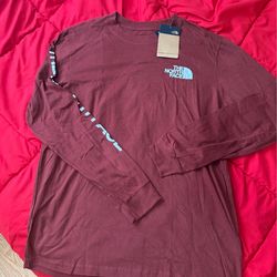 North Face Mens Long Sleeve Shirt Size L