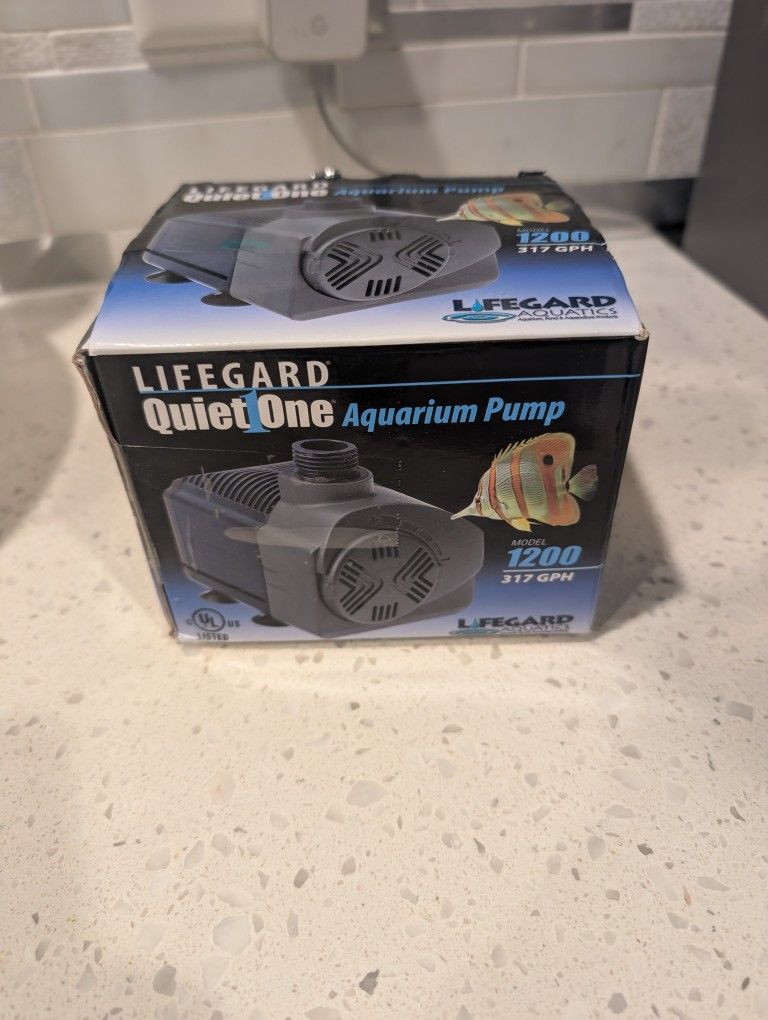 Quiet One 1200 Pro Series submersible aquarium pump
Used for only hours
Powerful, energy-efficient, and versatile aquarium pump designed for both dr