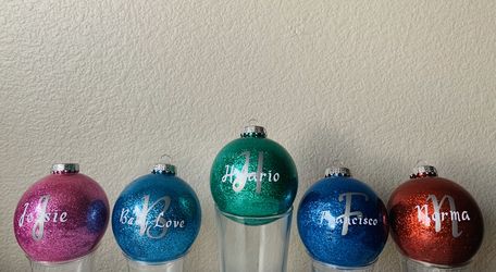 Personalized ornaments for Christmas!