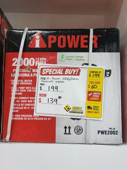 A-iPower PWE2002 2000 PSI Electric Pressure Washer