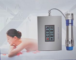 Focused Shockwave Therapy Machine – Professional Handheld Body Massager w/ 7 Heads – Open Box