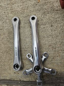 VINTAGE SUGINO CRANKSET MTB CRANKS SQUARE TAPERED CRANK POLISHED