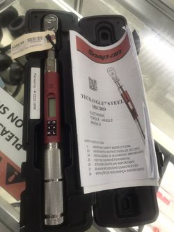 Snap-On Techangle Steel Micro Electronic Torque Angle Wrench 