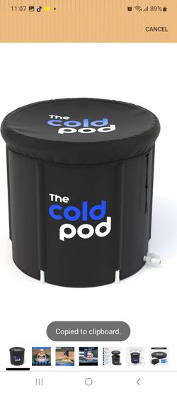 The Cold Pod Ice Bath Tub for Athletes with Cover: 88 Gallons Cold Plunge Tub for Recovery, Multiple Layered Portable Ice Bath Plunge Pool