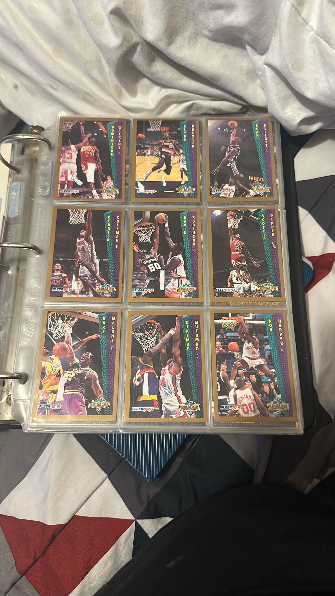 1992-93 Fleet Slam Dunk Lot Cards
