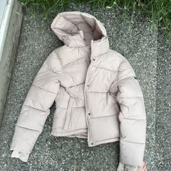 BCBGeneration Puffer Coat – Light Blush - Medium