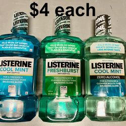 Listerine Mouthwash $4 Each