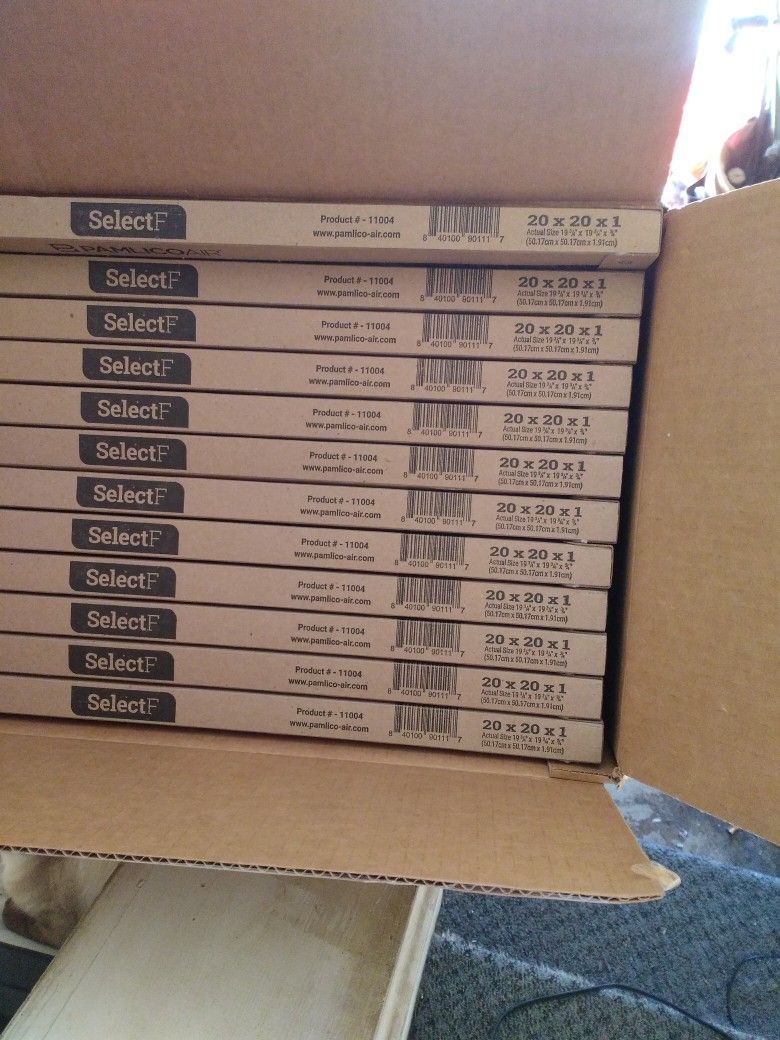 Brand New Air filters In Box 20 X 20 X 3